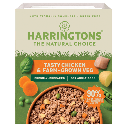 Harringtons Tasty Chicken & Farm - Grown Veg for Adult Dogs 400g - UK Food & Drink - 5013919002060