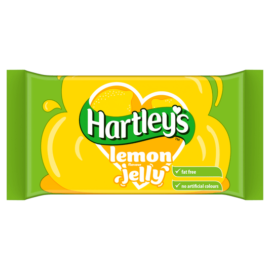 Hartley's Lemon Flavour Jelly 135g - UK Food & Drink - 5000354160905