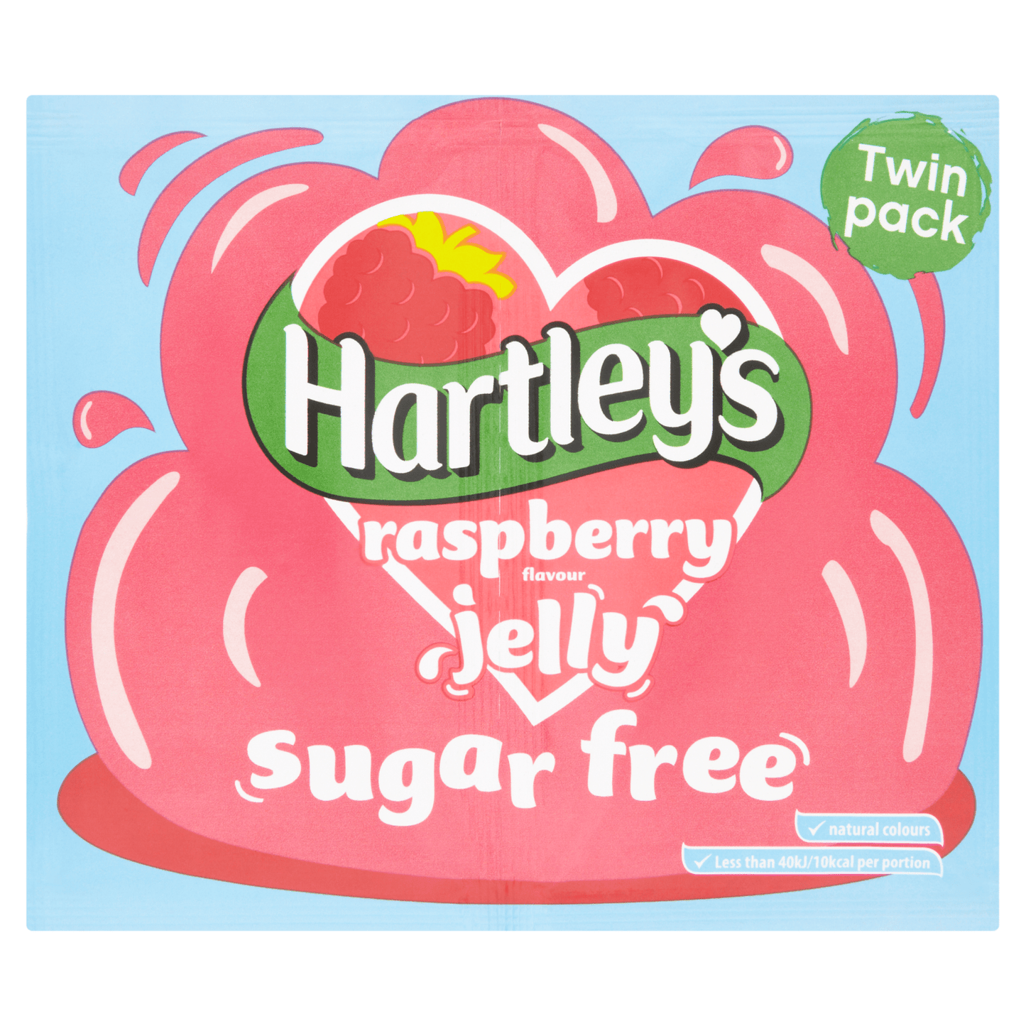Hartley's Raspberry Flavour Jelly 2 x 11.5g (23g) - UK Food & Drink - 5000354160936