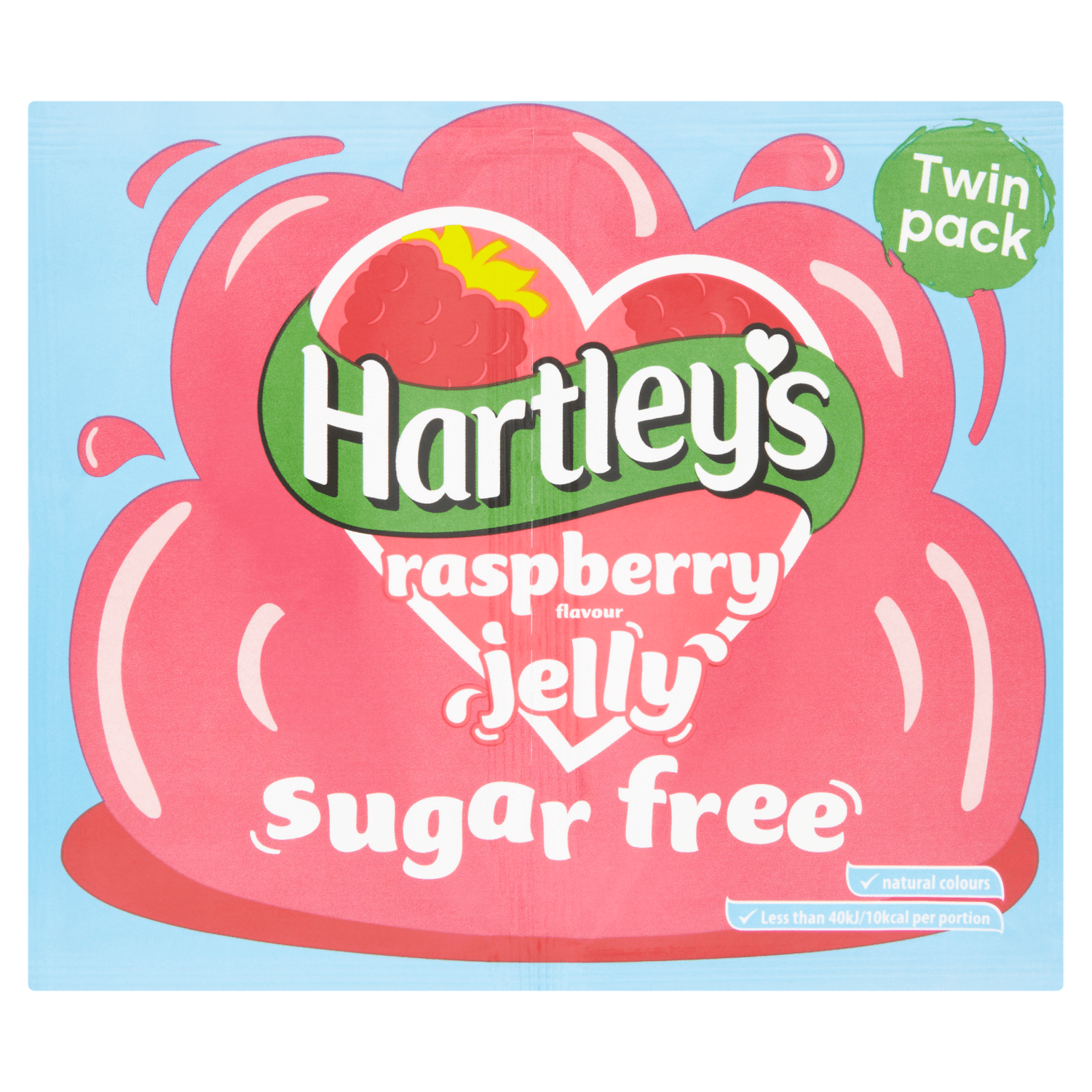 Hartley's Raspberry Flavour Jelly 2 x 11.5g (23g) - UK Food & Drink - 5000354160936