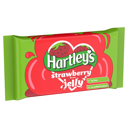 Hartley's Strawberry Flavour Jelly 135g - UK Food & Drink - 5000354160899