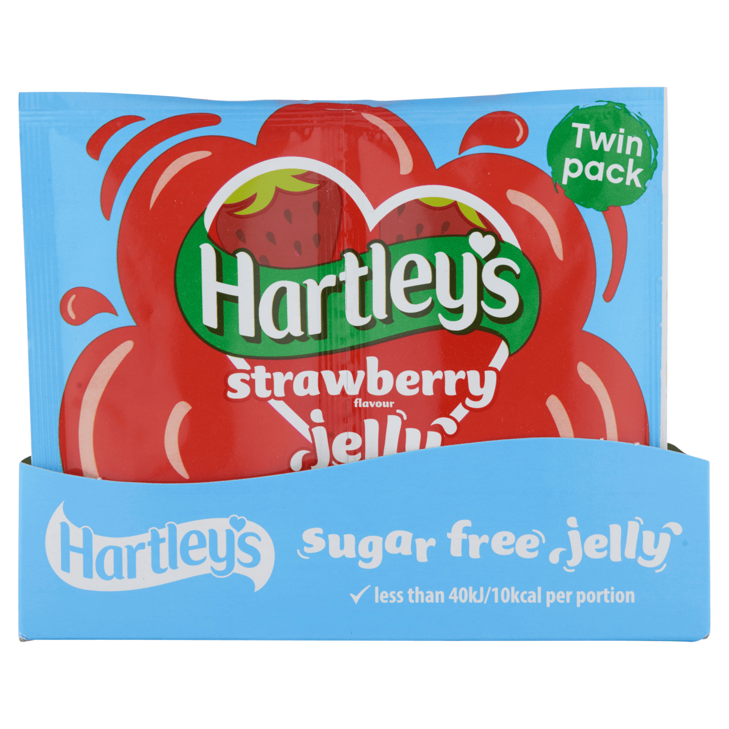 Hartley's Strawberry Flavour Jelly Sugar Free Twin Pack 23g - UK Food & Drink - 5000354160943