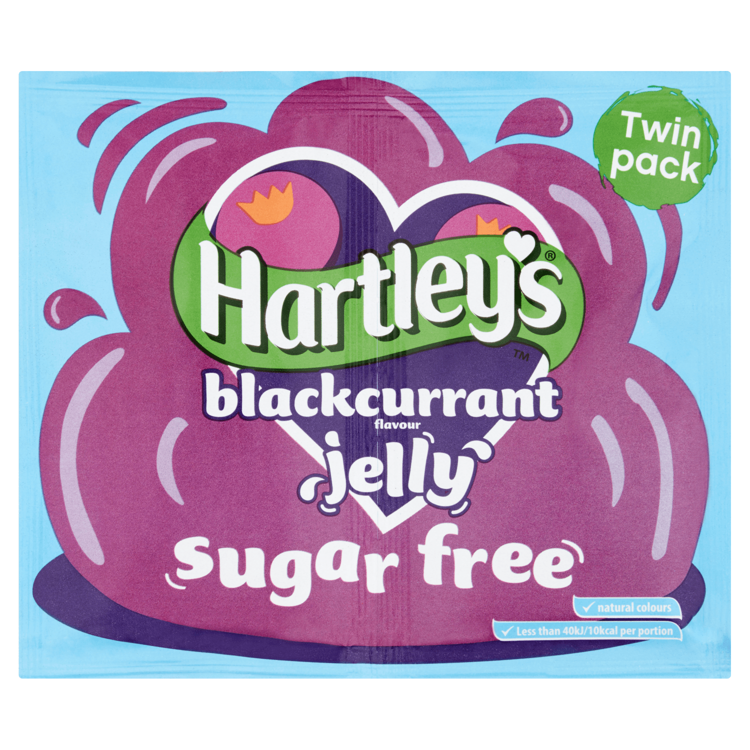 Hartley's Sugar Free Blackcurrant Flavour Jelly 2 x 11.5g - UK Food & Drink - 5000354160929