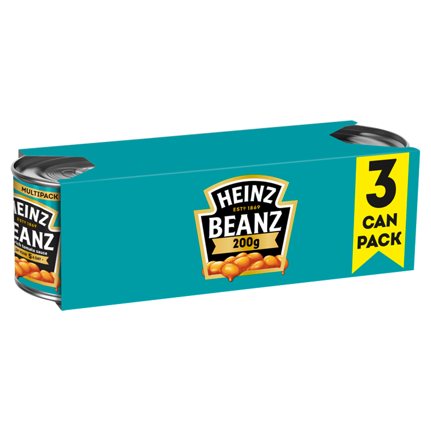 Heinz Beanz 3 x 200g - UK Food & Drink - 5000157025746