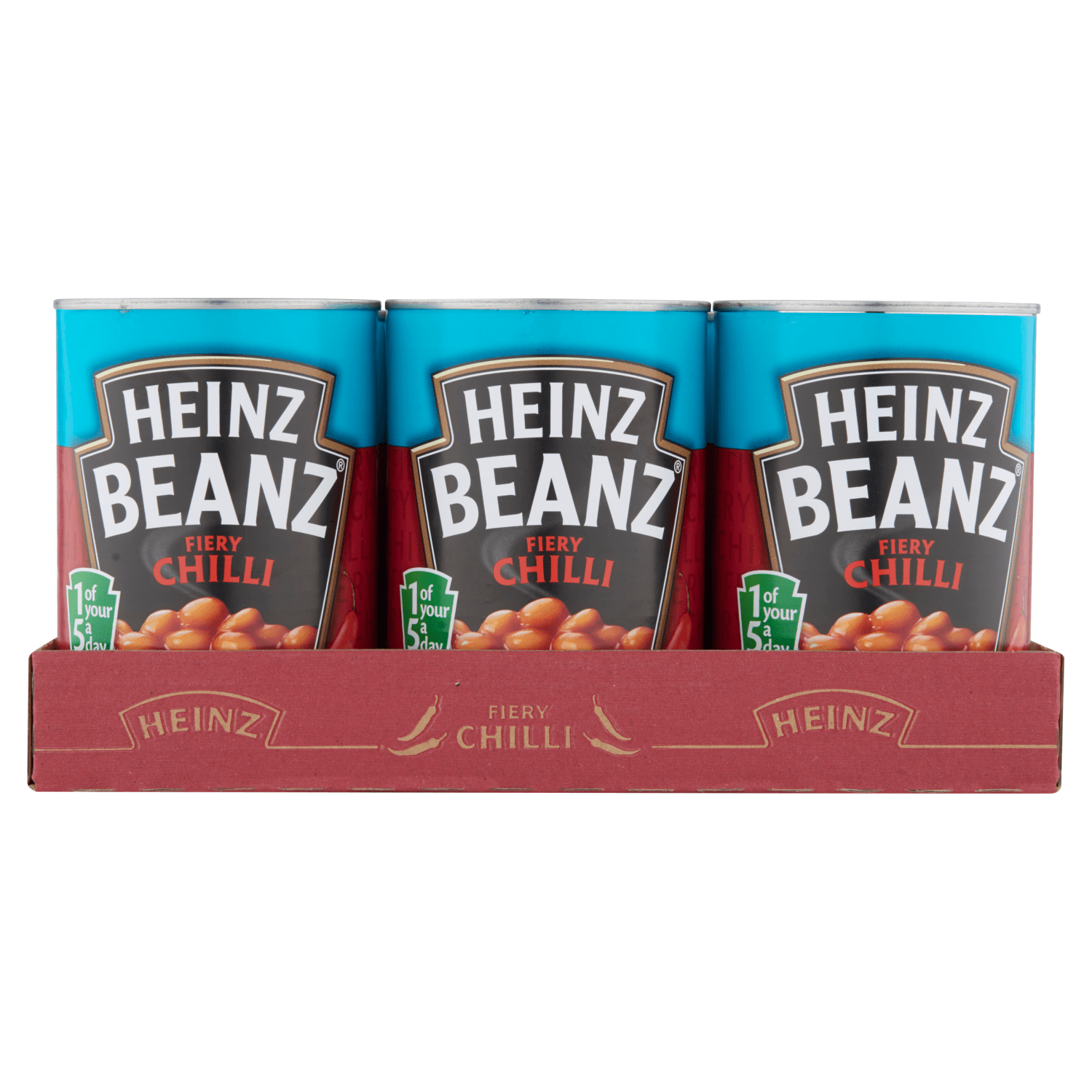 Heinz Beanz Fiery Chilli 390g - UK Food & Drink - 5000157072900