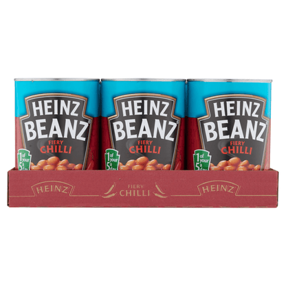 Heinz Beanz Fiery Chilli 390g - UK Food & Drink - 5000157072900