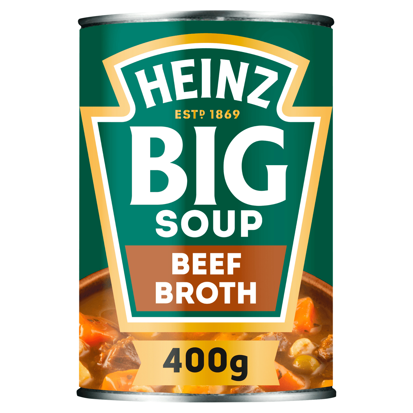 Heinz Big Soup Beef Broth 400g - UK Food & Drink - 5000157062802