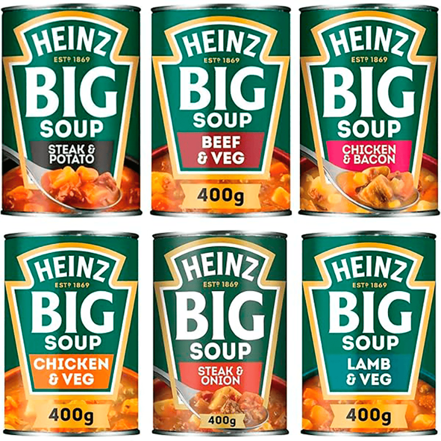 Heinz Big Soup Beef Broth 400g - UK Food & Drink - 5000157062802