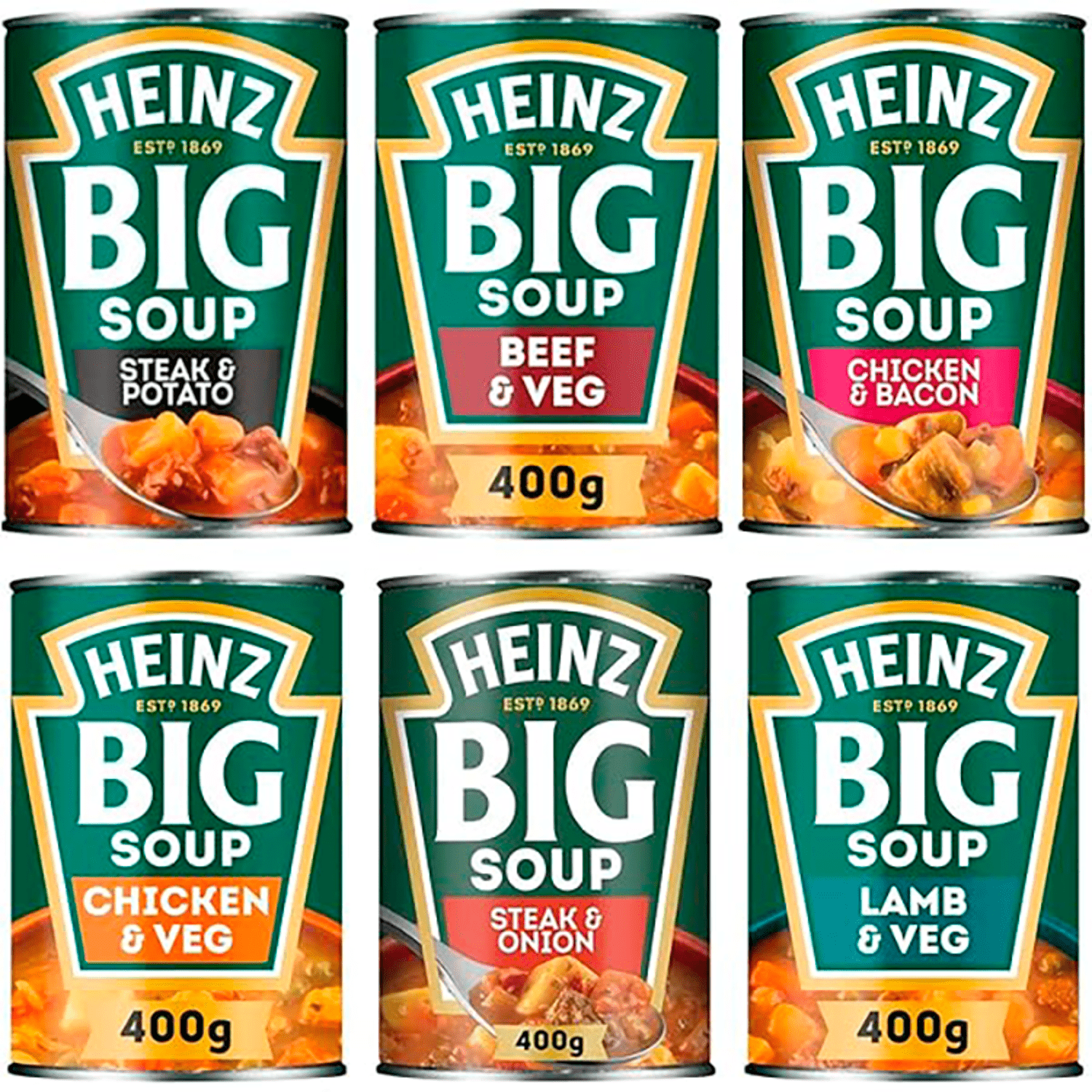 Heinz Big Soup Beef Broth 400g - UK Food & Drink - 5000157062802