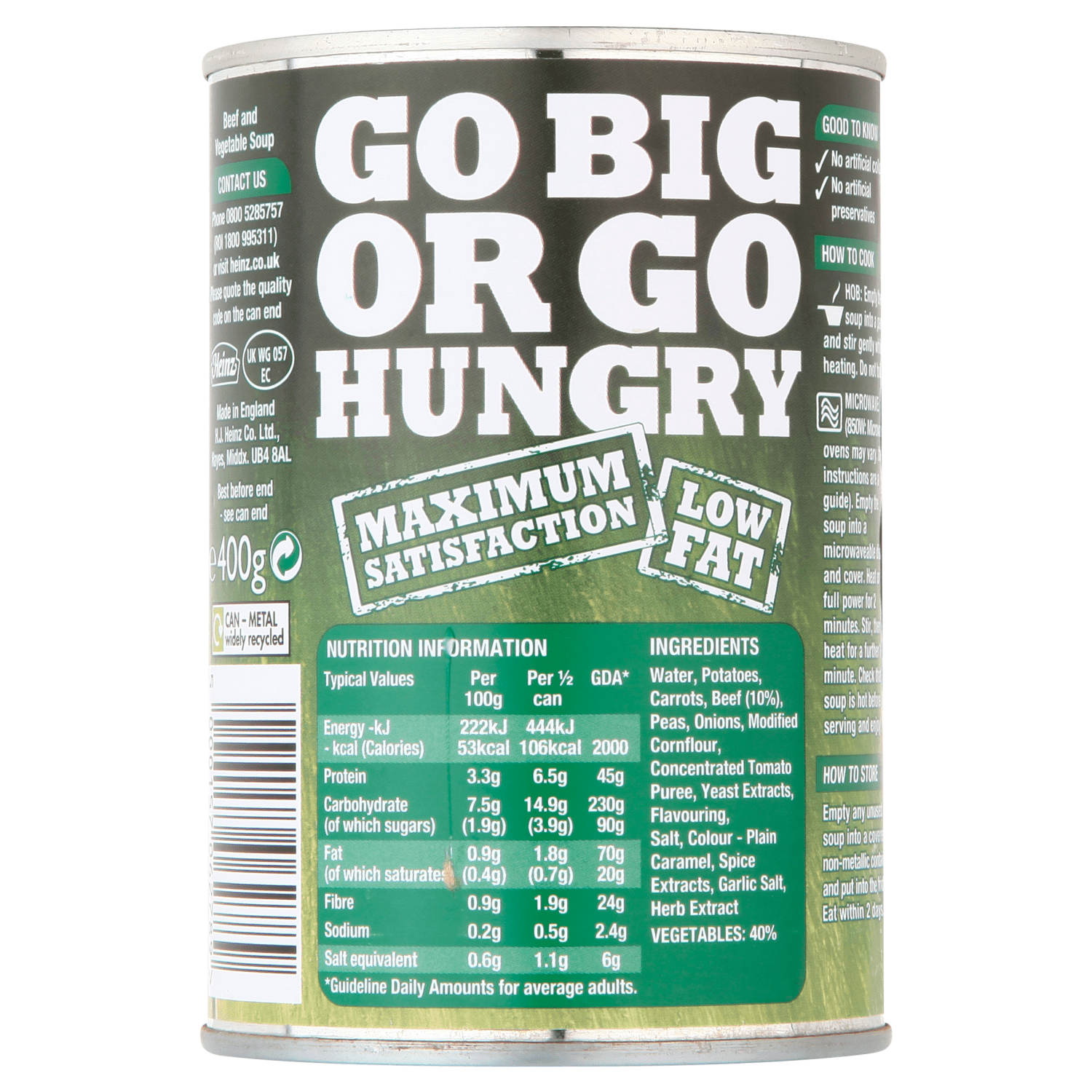 Heinz Big Soup Beef & Vegetable 400g - UK Food & Drink - 5000157062789