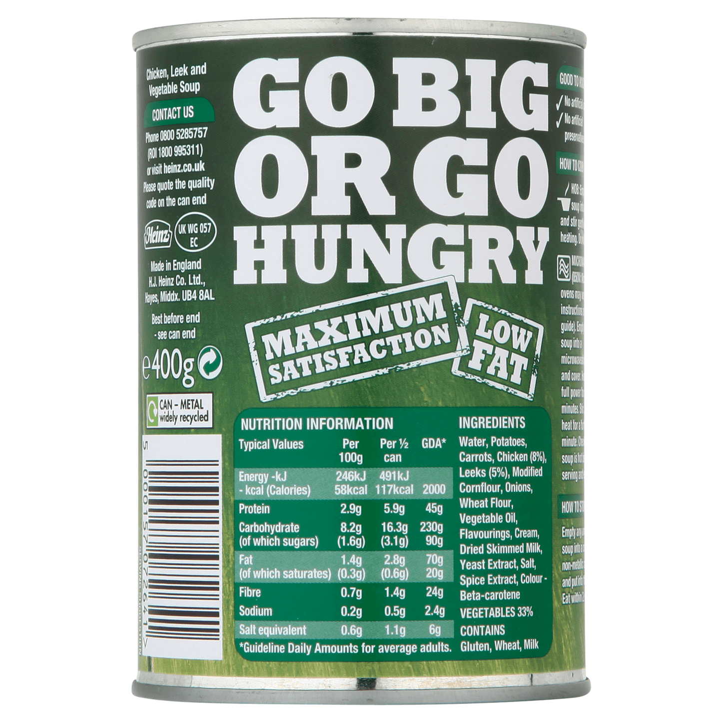 Heinz Big Soup Chicken & Leek 400g - UK Food & Drink - 5000157072641