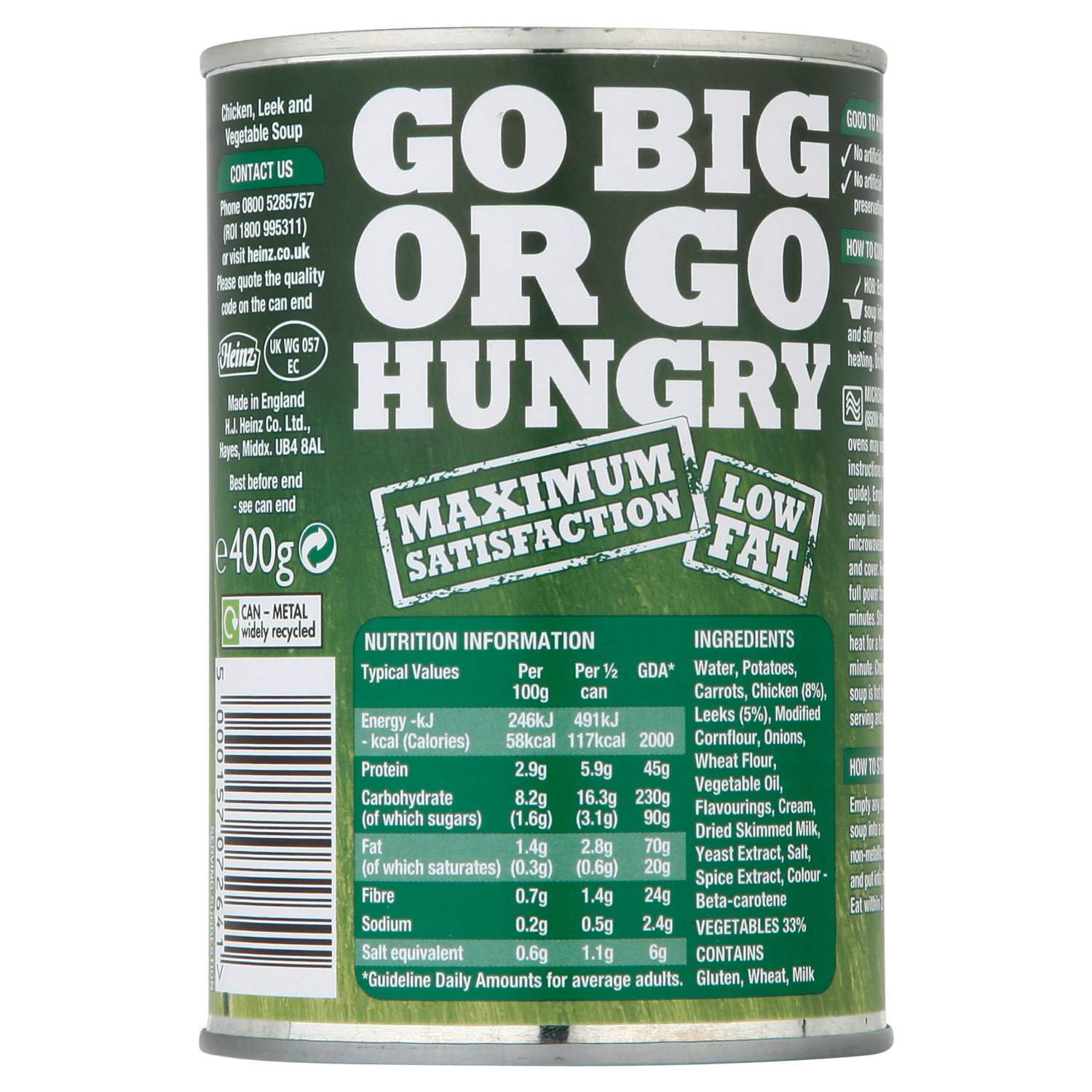 Heinz Big Soup Chicken & Leek 400g - UK Food & Drink - 5000157072641