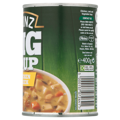 Heinz Big Soup Chicken & Leek 400g - UK Food & Drink - 5000157072641