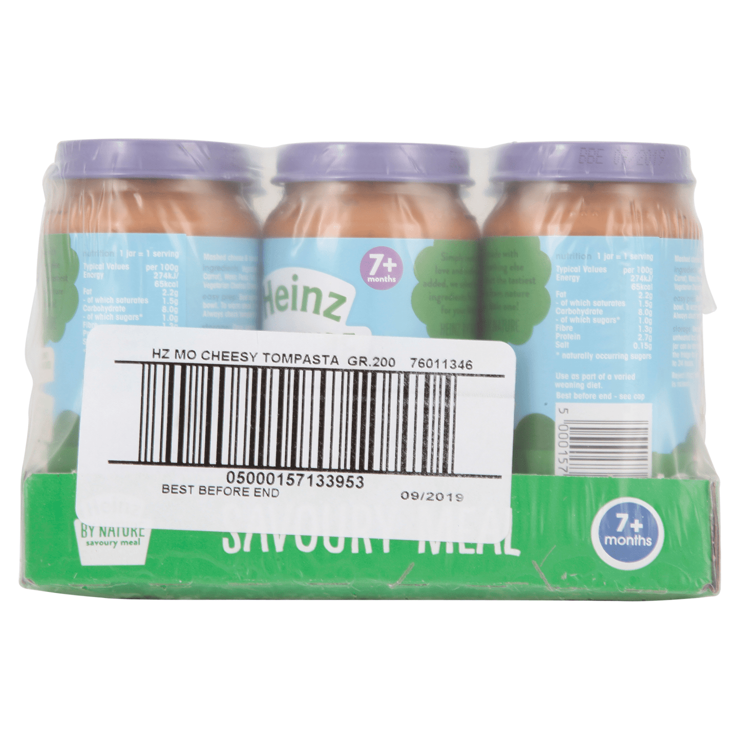 Heinz By Nature Cheese & Tomato Pasta Stars 7+ Months 200g - UK Food & Drink - 5000157140470