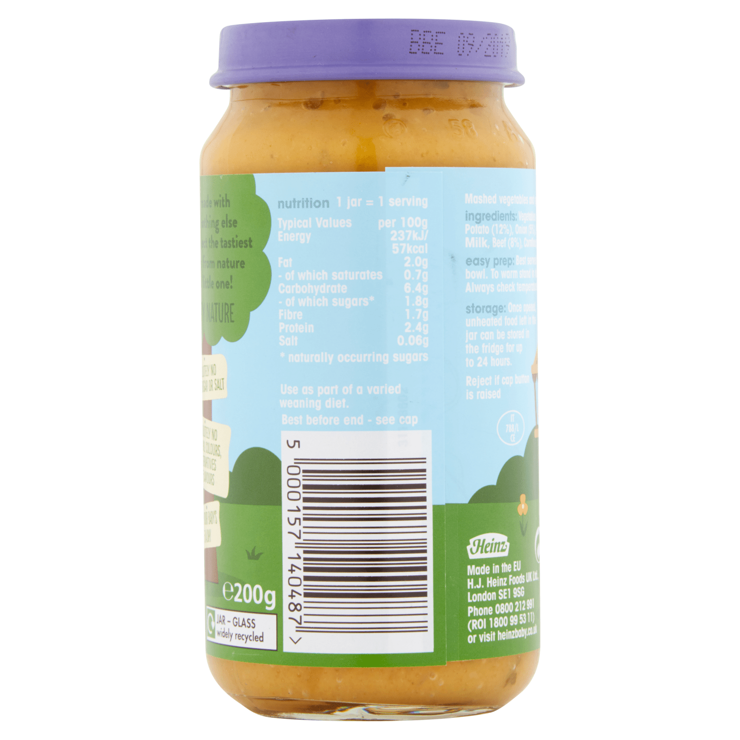 Heinz By Nature Cottage Pie 7+ Months 200g - UK Food & Drink - 5000157140487