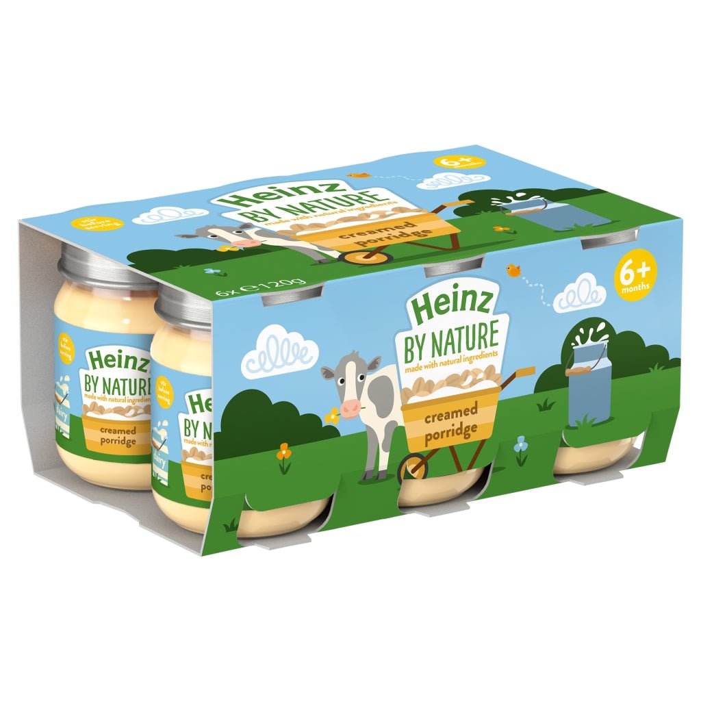 Heinz By Nature Creamed Porridge 6+ Months 6 x 120g - UK Food & Drink - 5000157140142