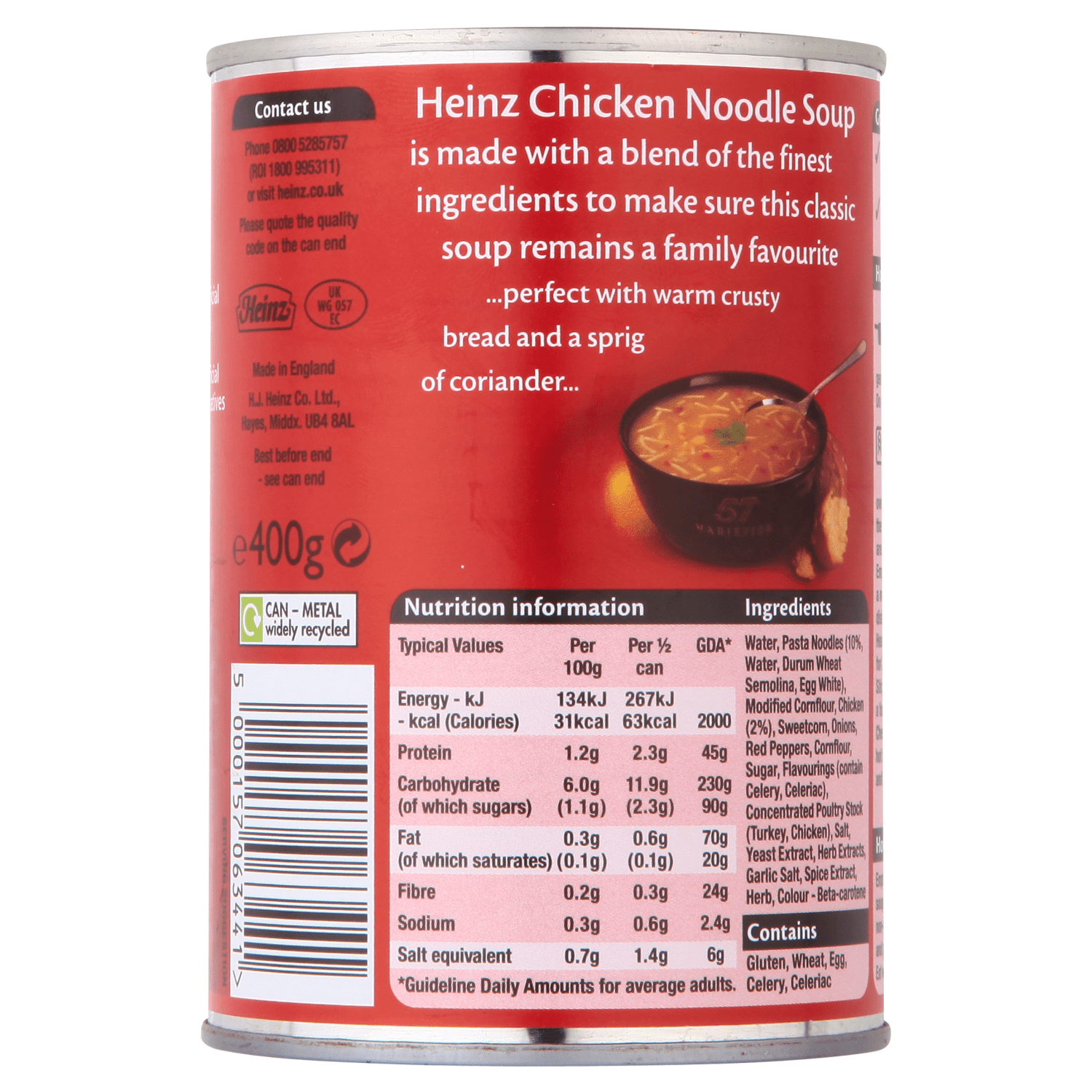 Heinz Classic Chicken Noodle Soup 400g - UK Food & Drink - 5000157063441