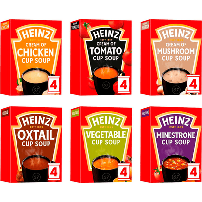 Heinz Classic Cream of Tomato Cup Soup 4 x 22g (88g) - UK Food & Drink - 5000157074829