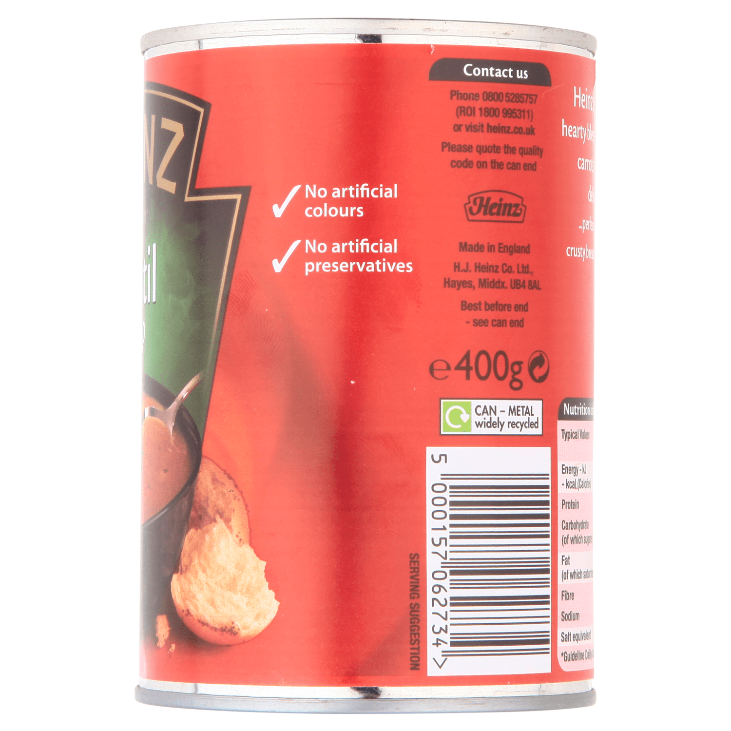Heinz Classic Lentil Soup 400g - UK Food & Drink - 5000157062734
