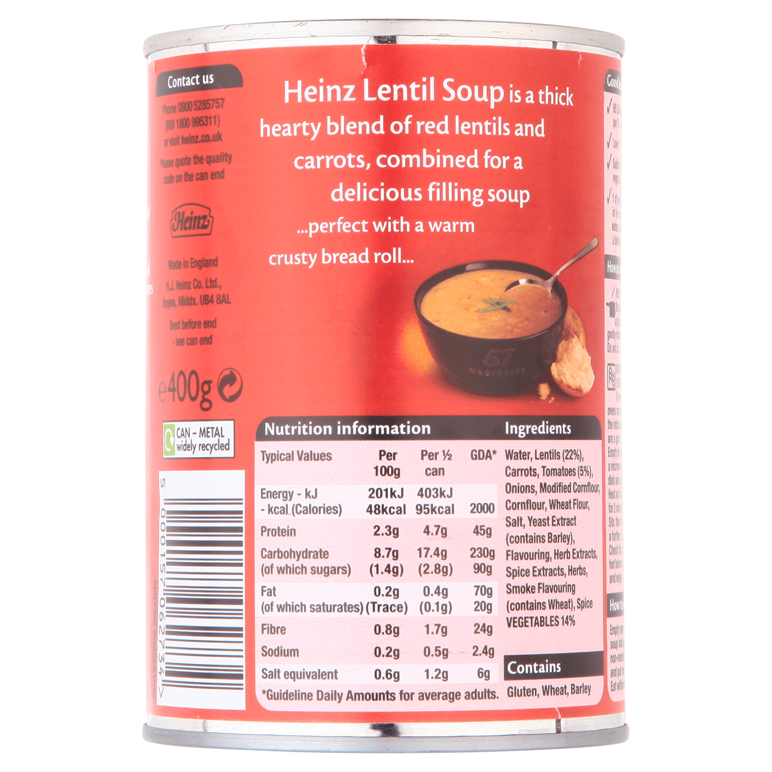 Heinz Classic Lentil Soup 400g - UK Food & Drink - 5000157062734