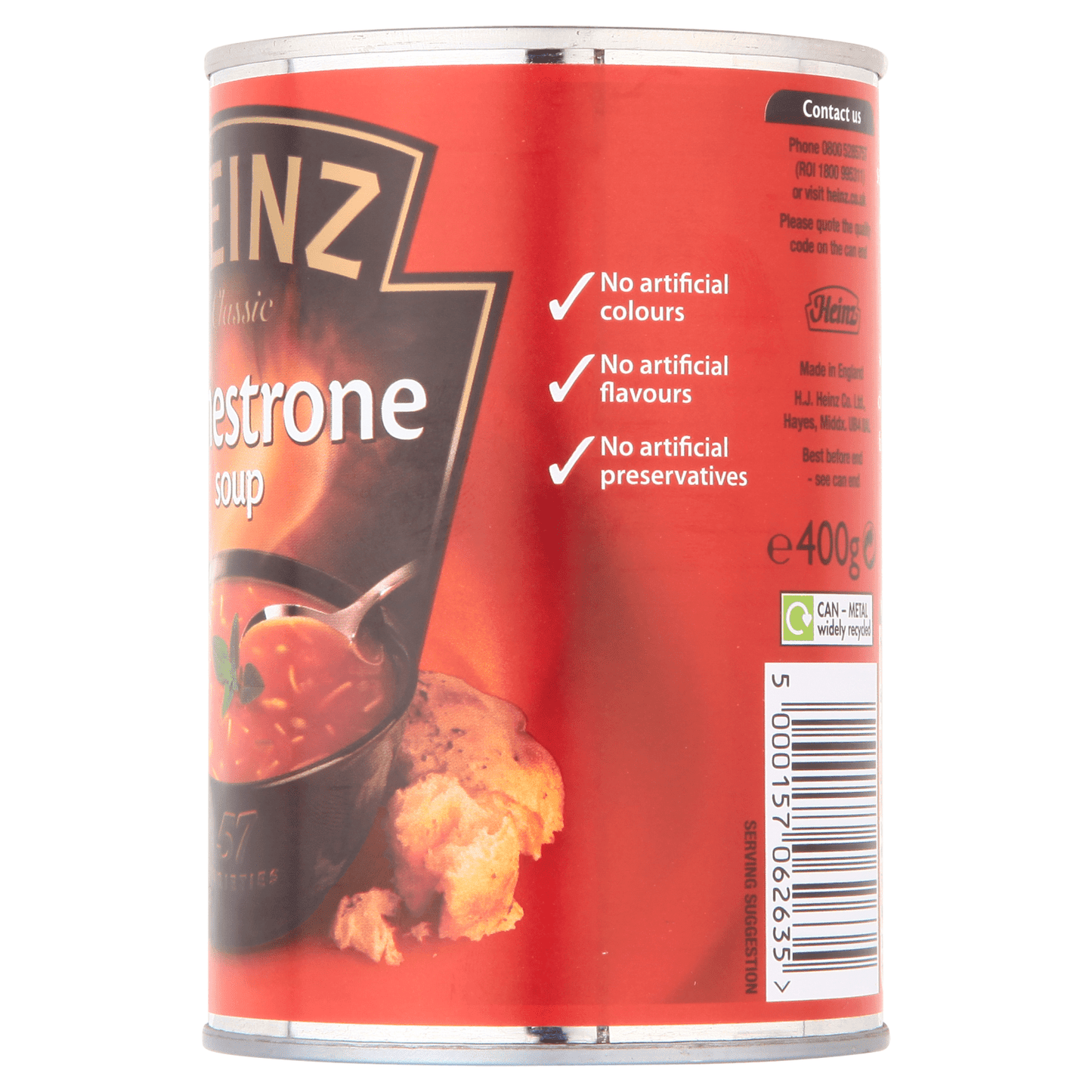 Heinz Classic Minestrone Soup 400g - UK Food & Drink - 5000157062635