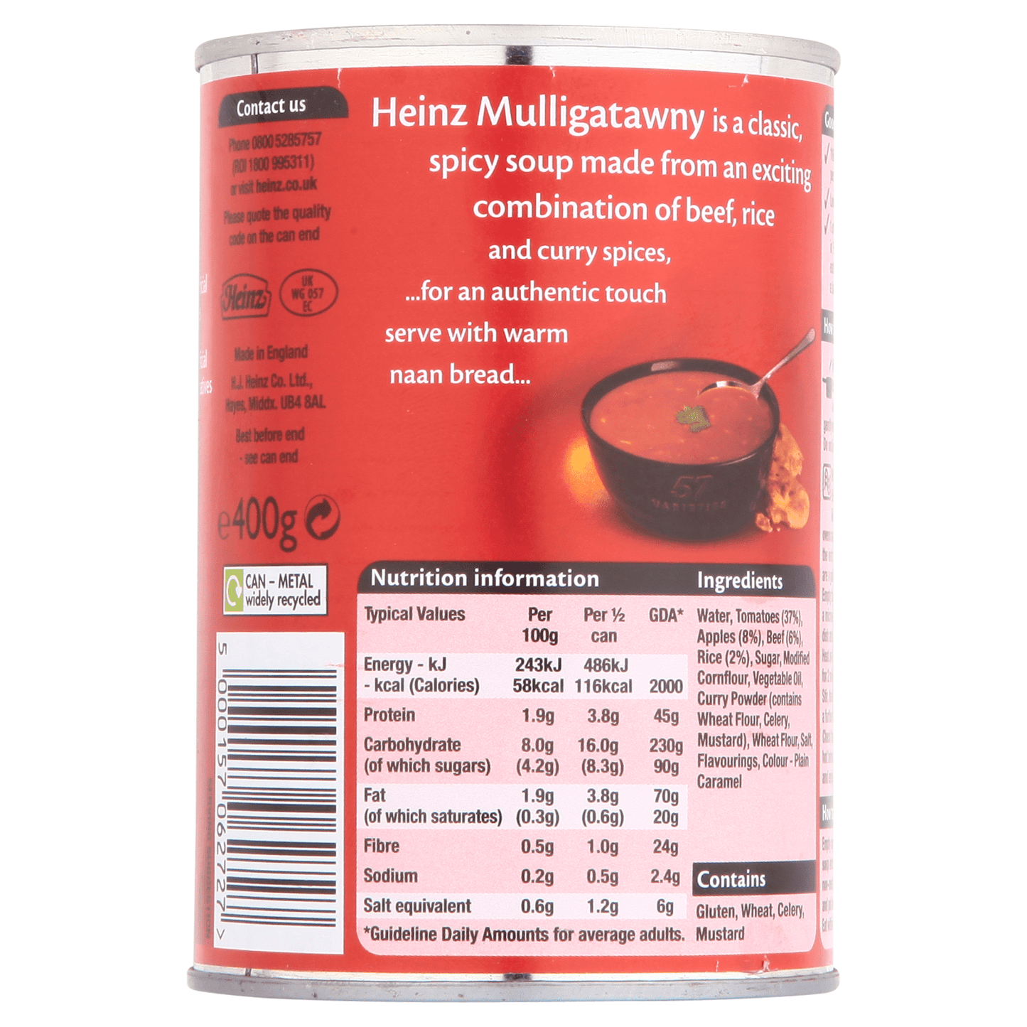 Heinz Classic Mulligatawny Soup 400g - UK Food & Drink - 5000157062727