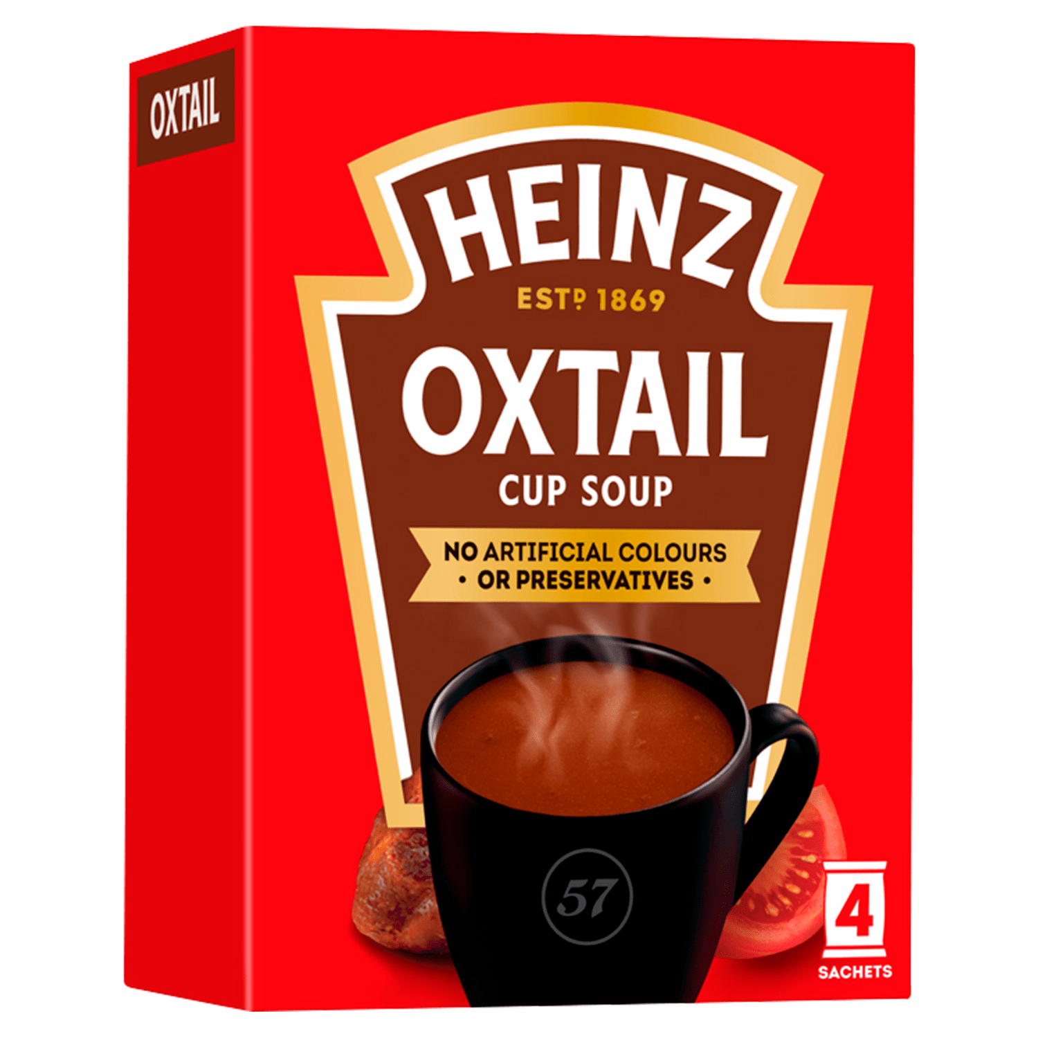 Heinz Classic Oxtail Cup Soup 4 x 15.5g (62g) - UK Food & Drink - 5000157075079