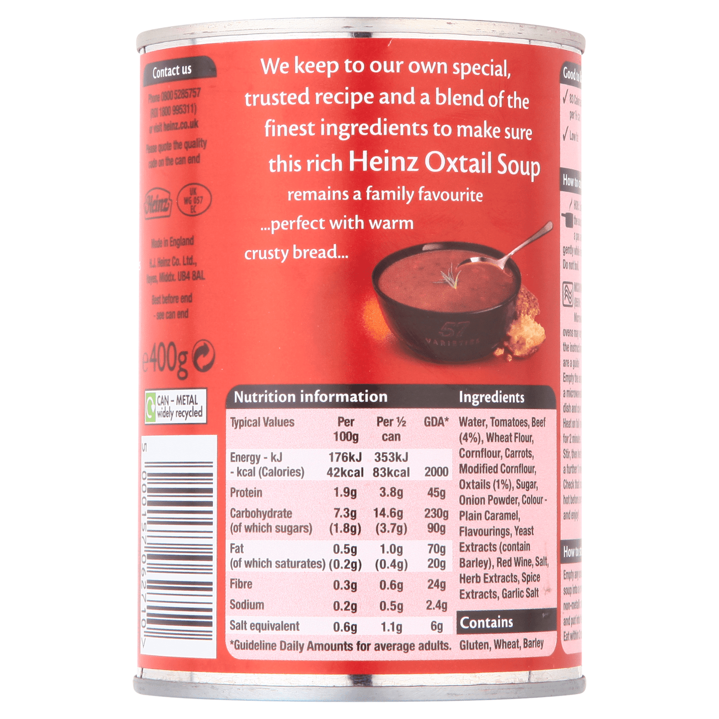 Heinz Classic Oxtail Soup 400g - UK Food & Drink - 5000157062710