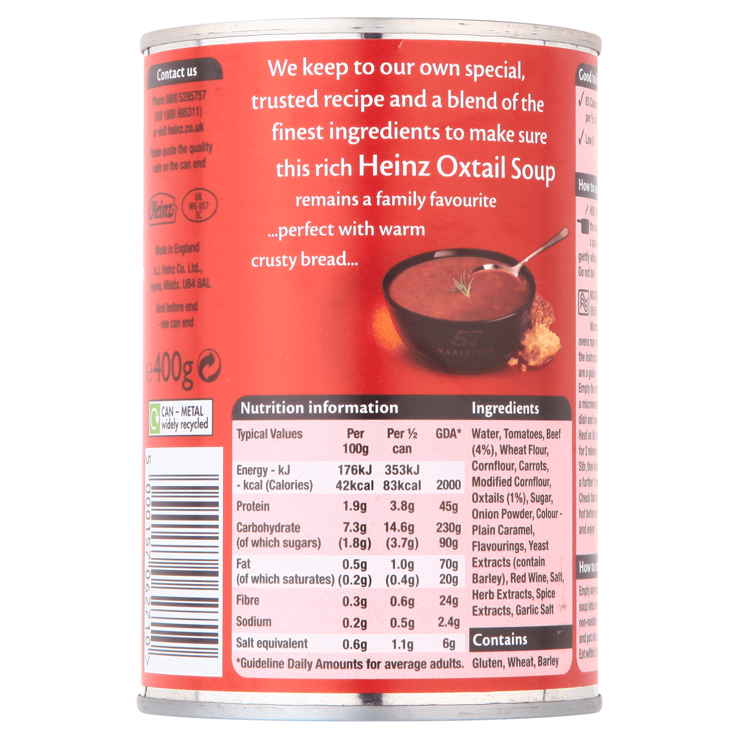 Heinz Classic Oxtail Soup 400g - UK Food & Drink - 5000157062710