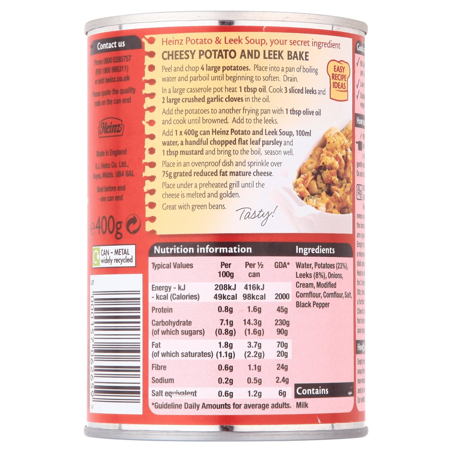 Heinz Classic Potato & Leek Soup 400g - UK Food & Drink - 5000157062659