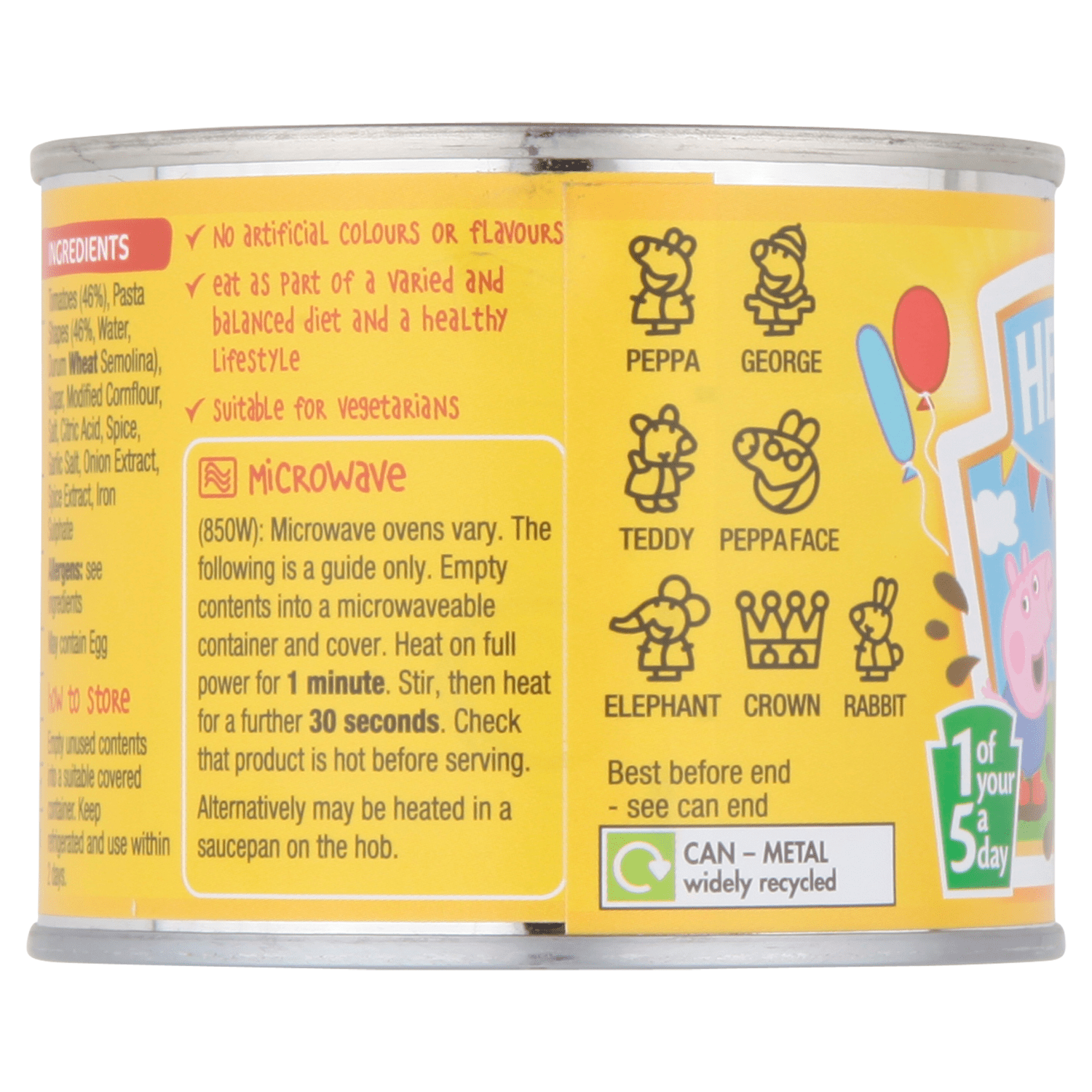 Heinz Peppa Pig Pasta Shapes in Tomato Sauce 205g - UK Food & Drink - 5000157071613