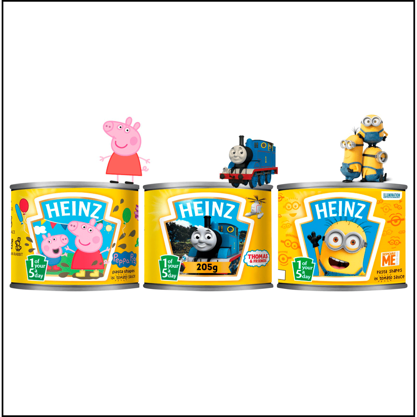 Heinz Peppa Pig Pasta Shapes in Tomato Sauce 205g - UK Food & Drink - 5000157071613