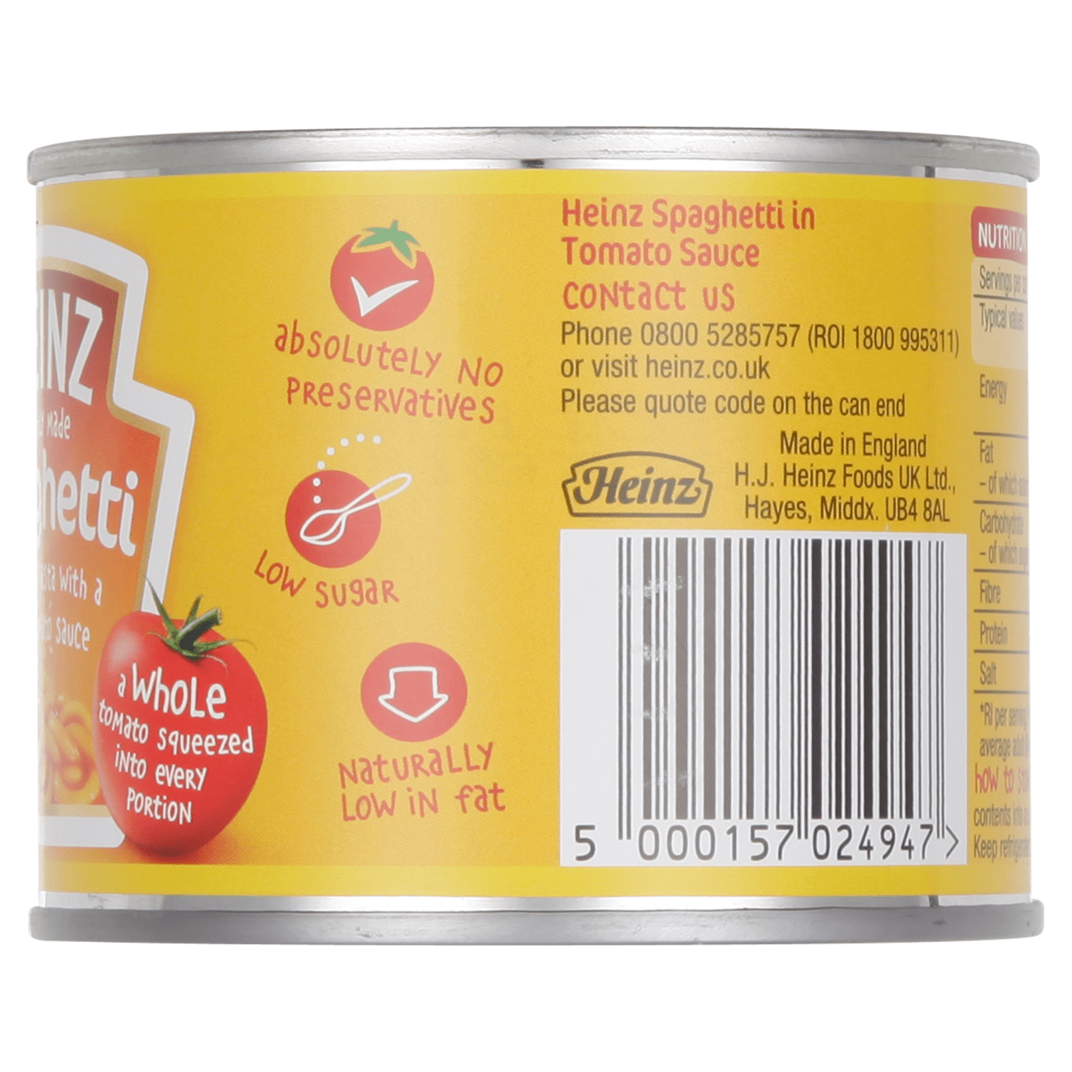 Heinz Spaghetti 200g - UK Food & Drink - 5000157024947