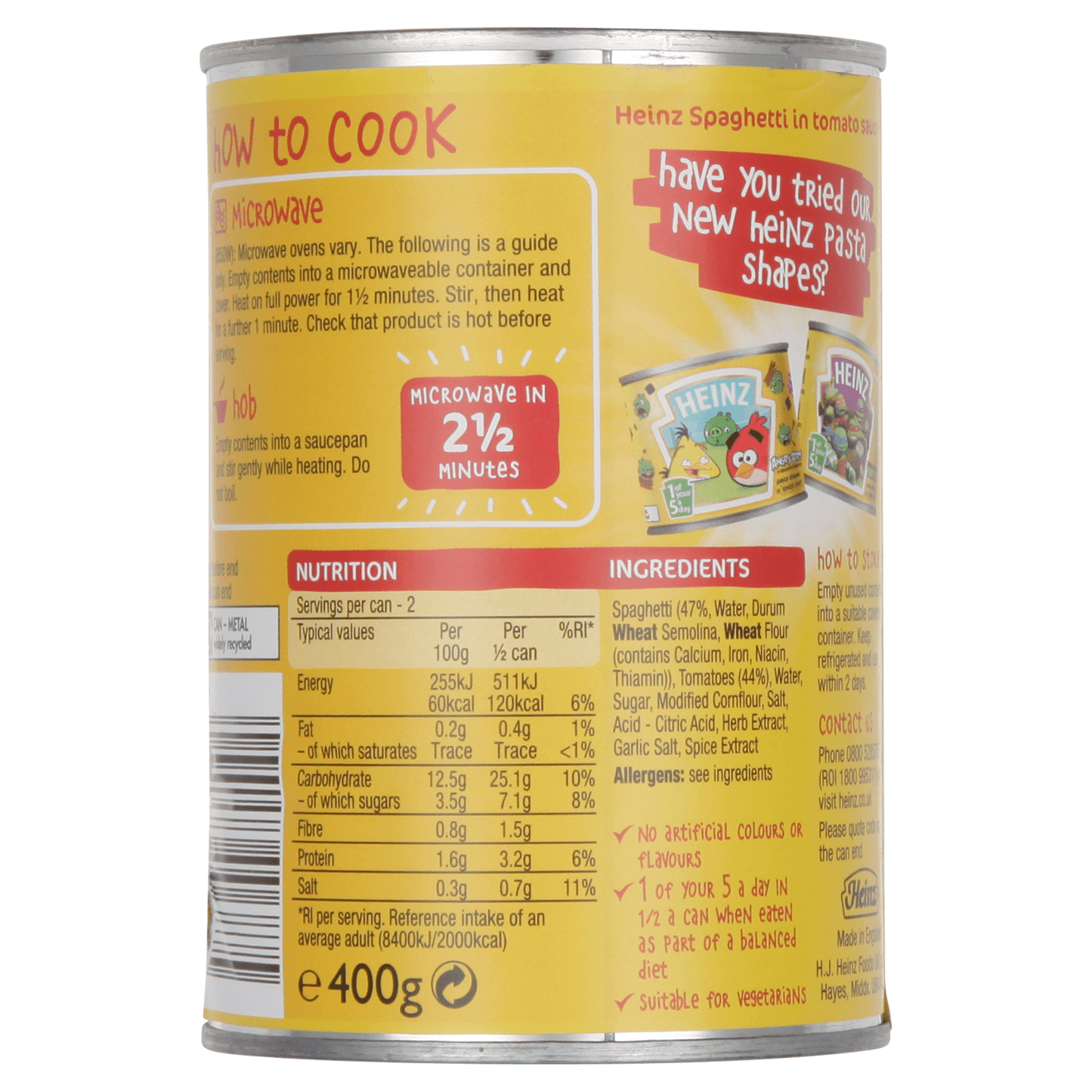 Heinz Spaghetti 400g - UK Food & Drink - 5000157006875