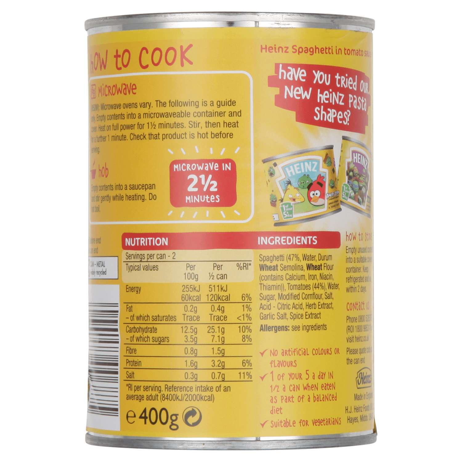 Heinz Spaghetti 400g - UK Food & Drink - 5000157006875