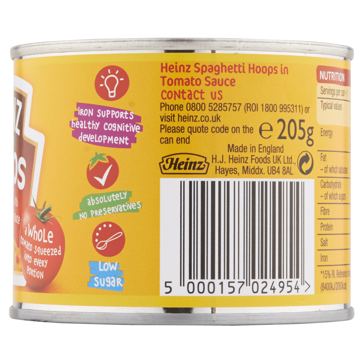 Heinz Spaghetti Hoops 205g - UK Food & Drink - 5000157024954