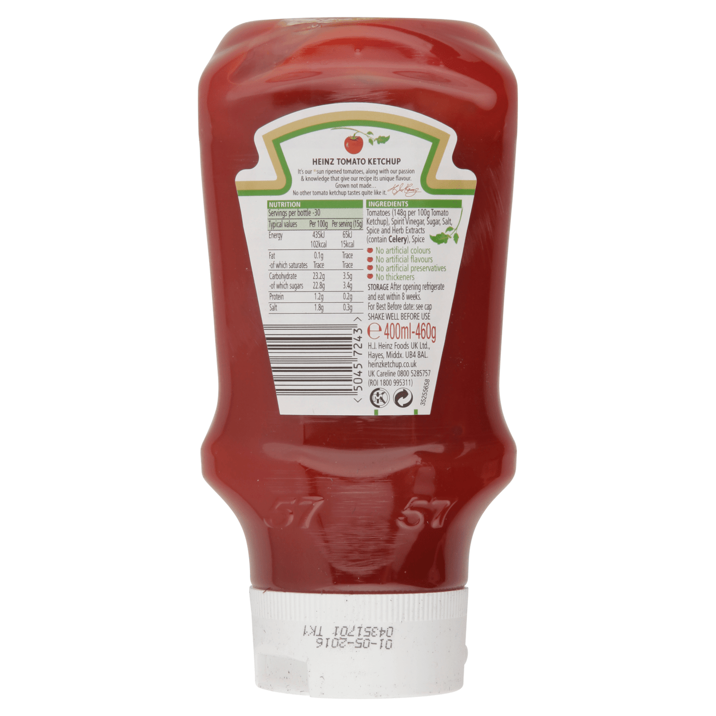 Heinz Tomato Ketchup 400ml - UK Food & Drink - 50457243