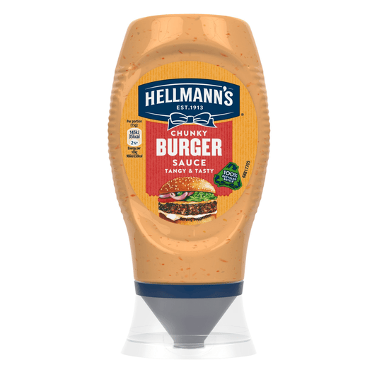 Hellmann's Condiment Chunky Burger Sauce 250 ml - UK Food & Drink - 8712100891779