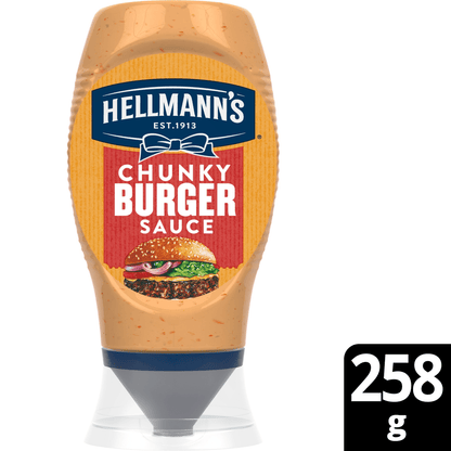 Hellmann's Condiment Chunky Burger Sauce 250 ml - UK Food & Drink - 8712100891779