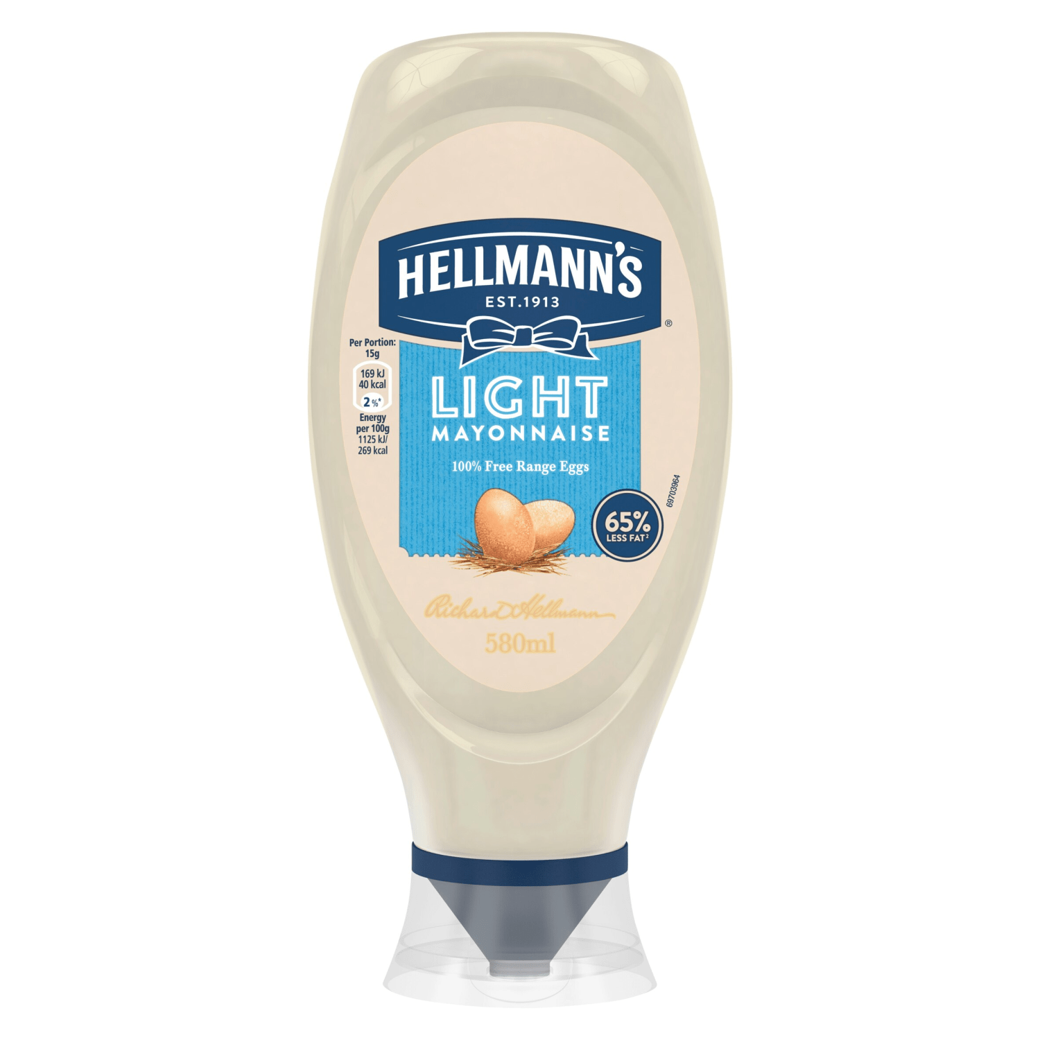 Hellmann's Condiment Light Mayonnaise 580 ml - UK Food & Drink - 8720182592132