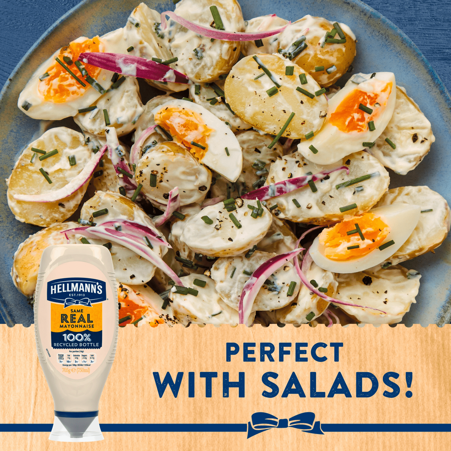 Hellmann's Condiment Real Mayonnaise 750 ml - UK Food & Drink - 8718114724485