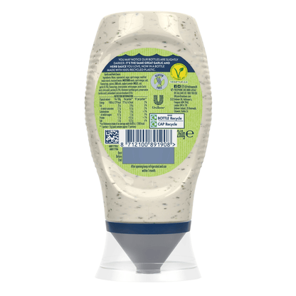 Hellmann's Creamy Sauce Garlic & Herb 250 ml - UK Food & Drink - 8712100891908