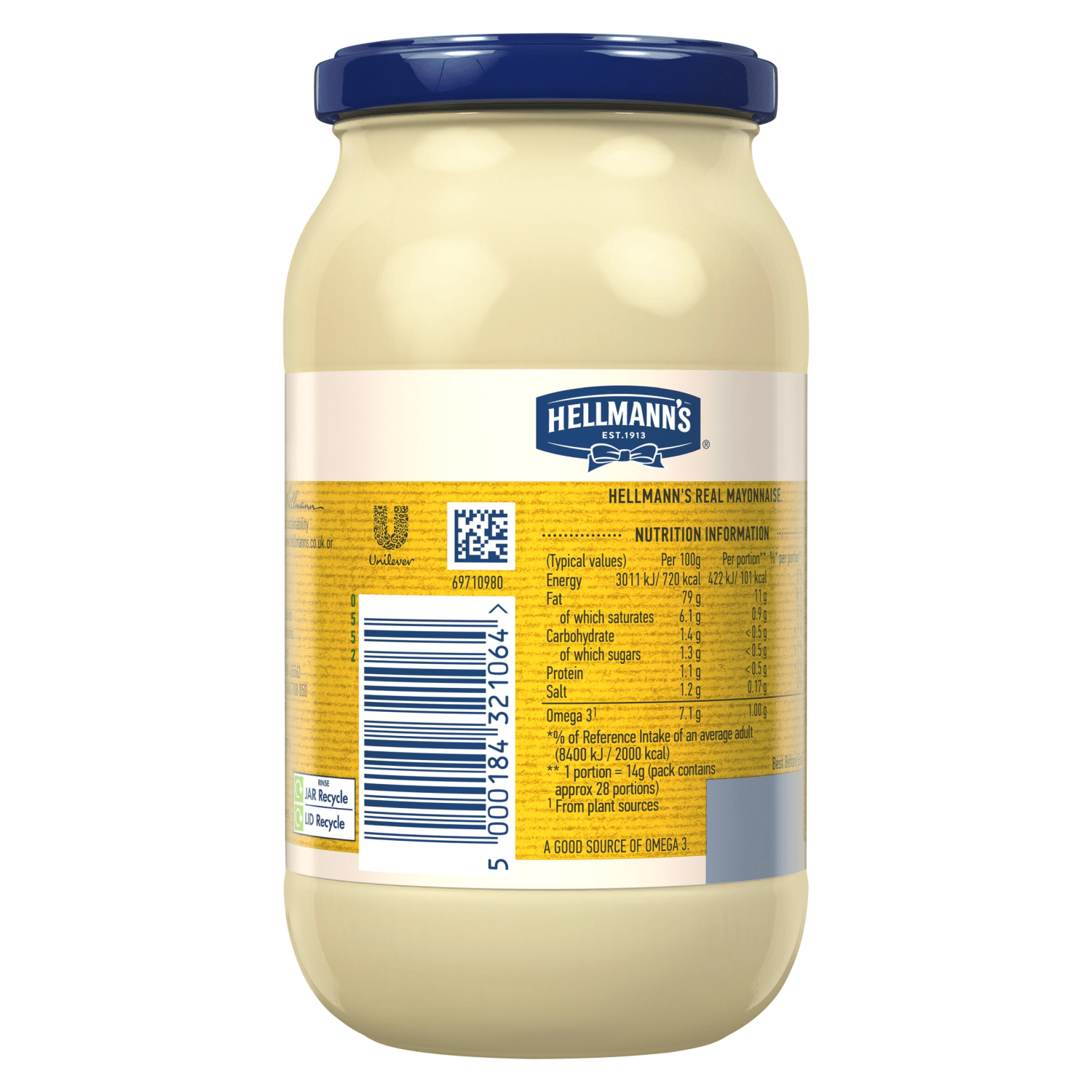 Hellmann's Real Mayonnaise 400g - UK Food & Drink - 5000184321064