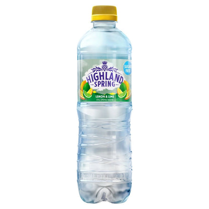 Highland Spring Lemon & Lime Still Spring Water 500ml - UK Food & Drink - 5010459000914