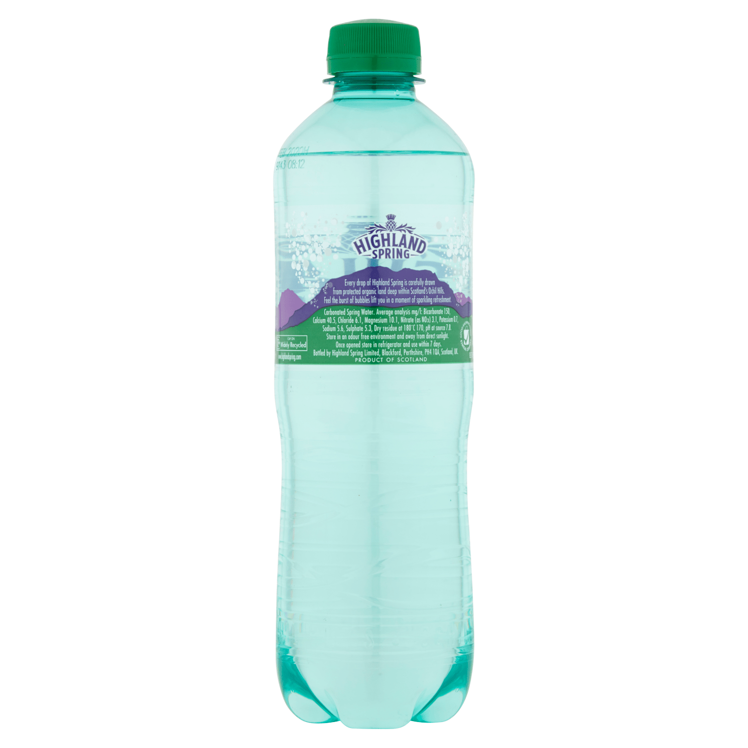 Highland Spring Sparkling Spring Water 500ml - UK Food & Drink - 5010459005179