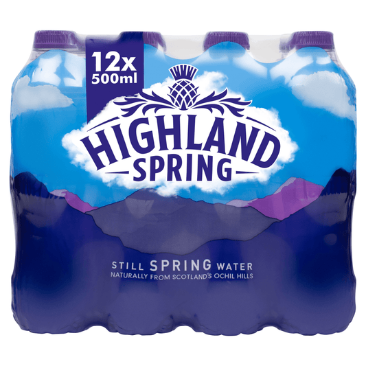 Highland Spring Still Spring Water 12 x 500ml - UK Food & Drink - 5010459000037