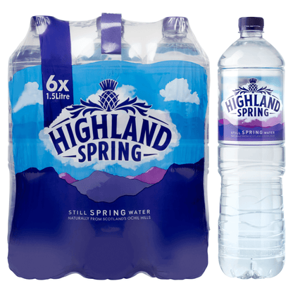 Highland Spring Still Spring Water 6 x 1.5L - UK Food & Drink - 5010459290216