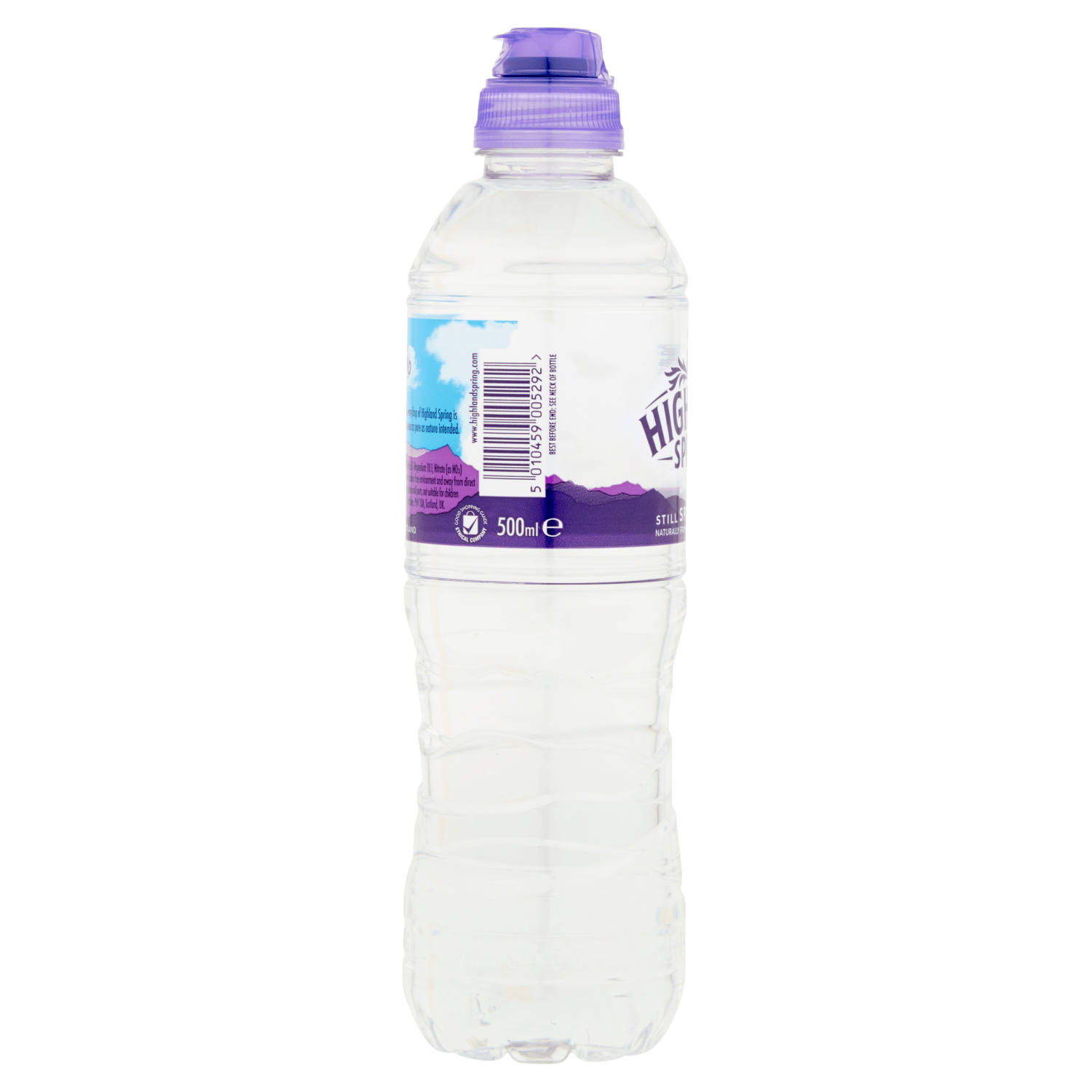 Highland Spring Still Spring Water Sports Cap 500ml - UK Food & Drink - 5010459005292