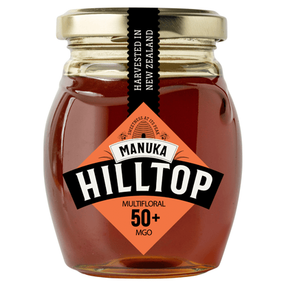 Hilltop Premium Multifloral Manuka Honey MGO 50+ 225g - UK Food & Drink - 5060298571960