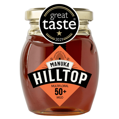 Hilltop Premium Multifloral Manuka Honey MGO 50+ 225g - UK Food & Drink - 5060298571960